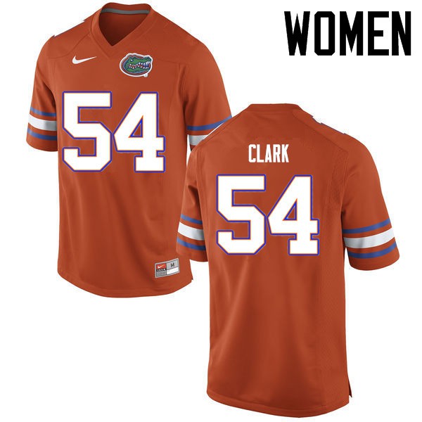 Florida Gators Women #54 Khairi Clark College Football Jersey Orange